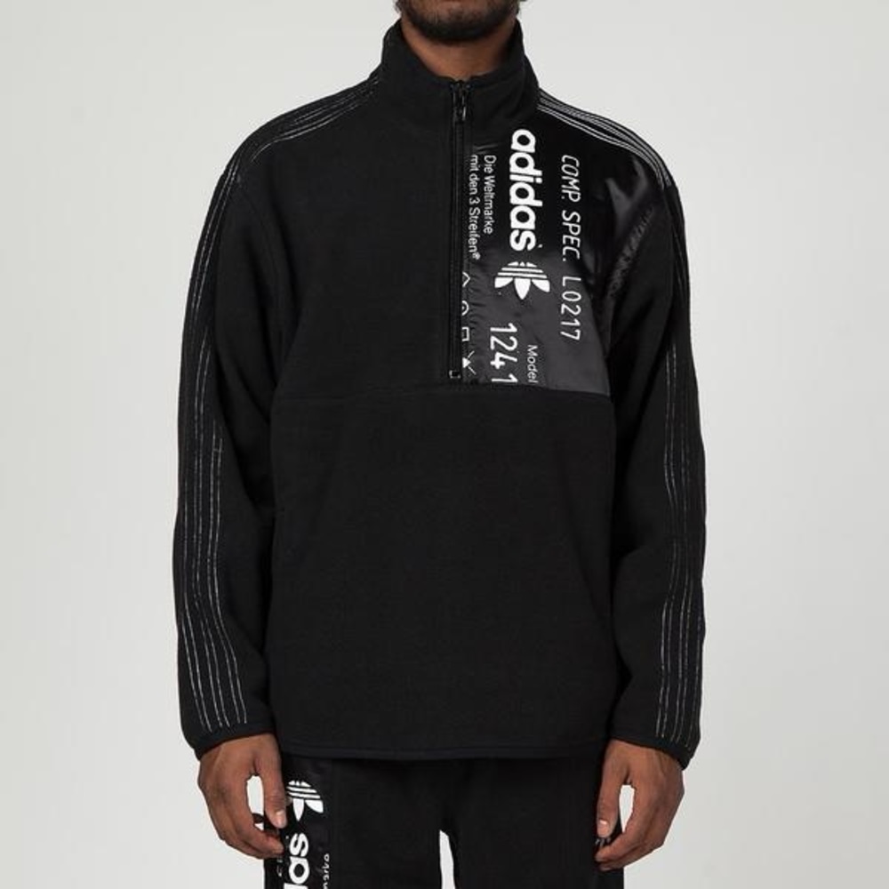 Adidas x Alexander Wang Black Fleece Jacket Large